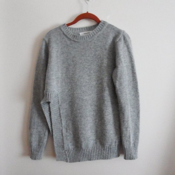 Storets Womens Gray Ruffled Sweater S - Picture 5 of 6